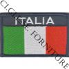 Patch ricamo Italia rettangolare blu